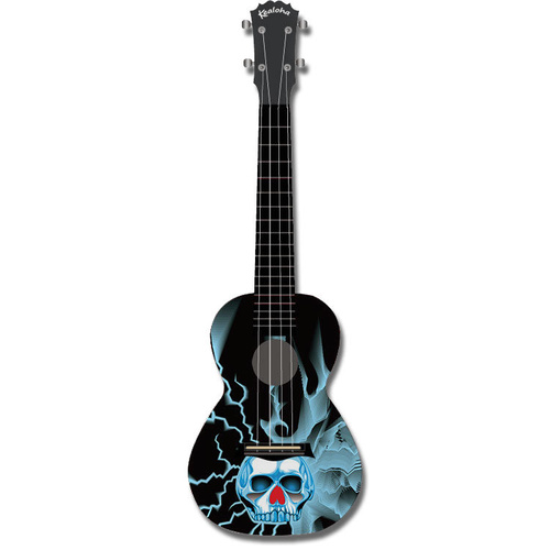 KEALOHA AUP24/8 Concert Ukulele with  Lightning Skull Pattern