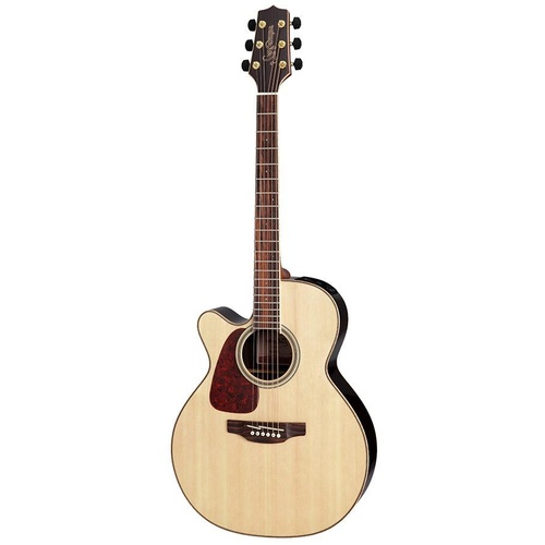 TAKAMINE GN93CELH 6 String Left Hand Jumbo/Electric Cutaway Guitar in Natural