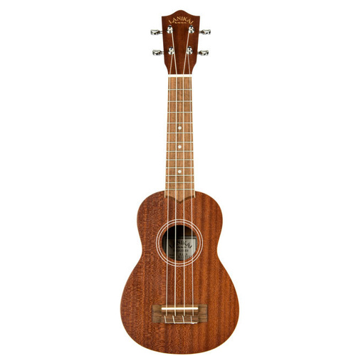 LANIKAI MAHOGANY LMAS Soprano Ukulele in Natural Satin with Gig Bag