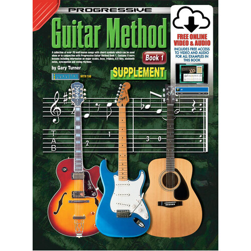 PROGRESSIVE GUITAR METHOD Book 1 Supplement Book with Online Video & Audio