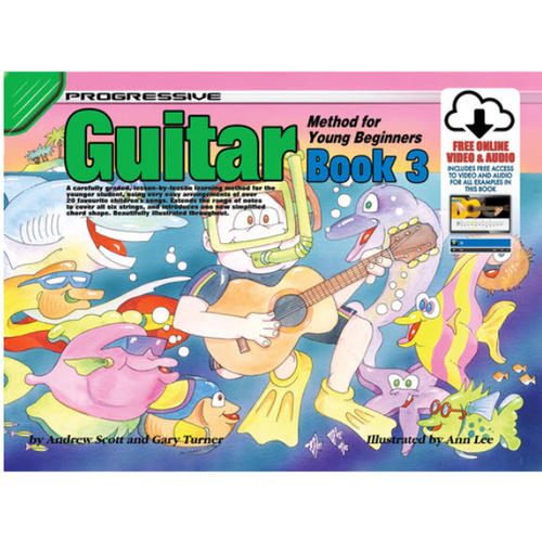 PROGRESSIVE GUITAR METHOD FOR YOUNG BEGINNERS Book 3 Book & Online Media