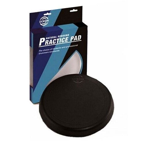 DIXON 8 Inch Rubber Drum Practice Pad in Black PDP08DXBX