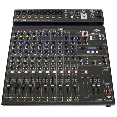 PEAVEY 14BT 14 Channel Mixer with Digital FX and 8 x XLR's
