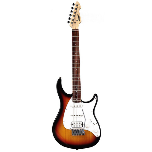 PEAVEY RAPTOR PLUS PVRAPPLUSBSSH 6 String Electric Guitar in Sunburst