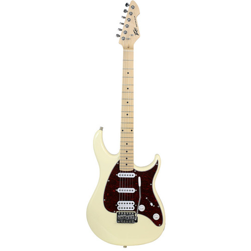 PEAVEY RAPTOR PLUS PVRAPPLUIVRSSH 6 String Electric Guitar in Ivory