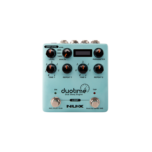 NUX VERDUGO Duotime Dual Delay Engine Guitar Effects Pedal NXNDD6