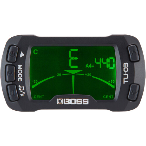 BOSS TU-03 CLIP-ON TUNER and METRONOME