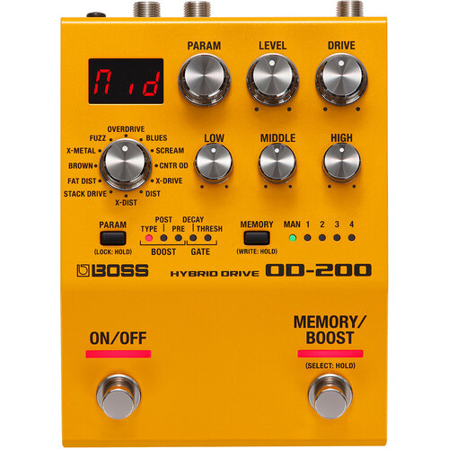 BOSS OD-200 HYBRID DRIVE Effects Pedal