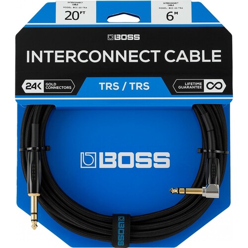 BOSS BCC-20-TRA 20ft TRS Footswitch Cable