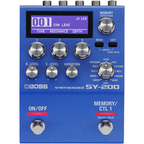 BOSS SY-200 SYNTHESIZER Effects Pedal