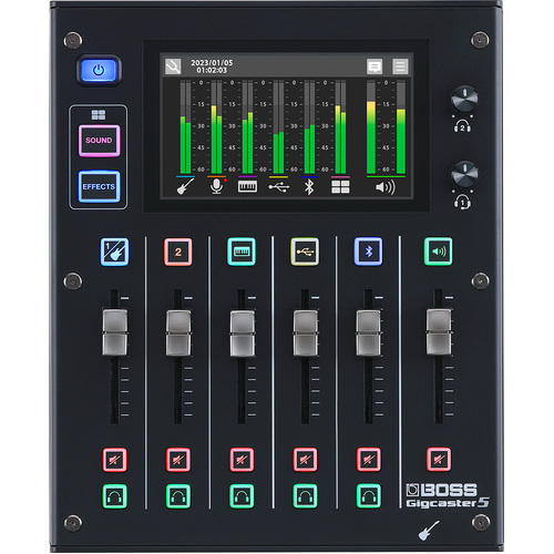 BOSS GCS-5 GIGCASTER 5 Audio Streaming Mixer Desktop Interface