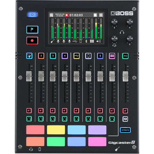 BOSS GCS-8 GIGCASTER 8 AUDIO STREAMING Mixer Desktop Interface