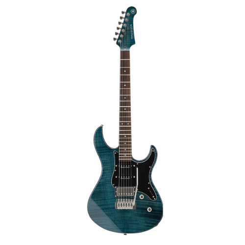 YAMAHA PACIFICA PAC612VIIFM MODEL ELECTRIC GTR FLAMED MAPLE TOP WITH HSS PICKUPS IN INDIGO BLUE VIBRATO BRIDGE