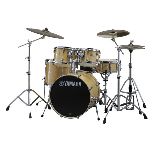 YAMAHA Stage Custom Birch 22 Inch 5 Piece Kit 10/12/16/22/14 & HW780 Natural Wood