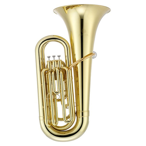 JUPITER JTU700 Double B Flat Tuba with Lacquered Brass Body and Case
