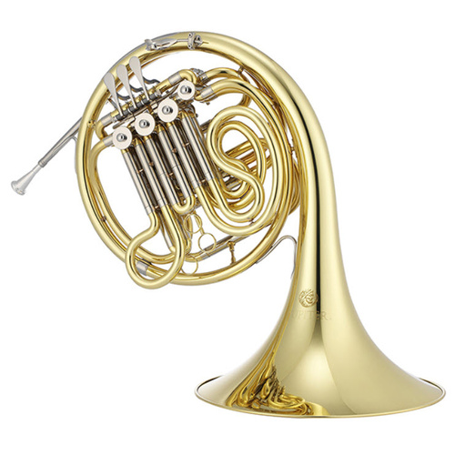 JUPITER JHR1100 Double F/B Flat French Horn Lacquered Brass Body with Case