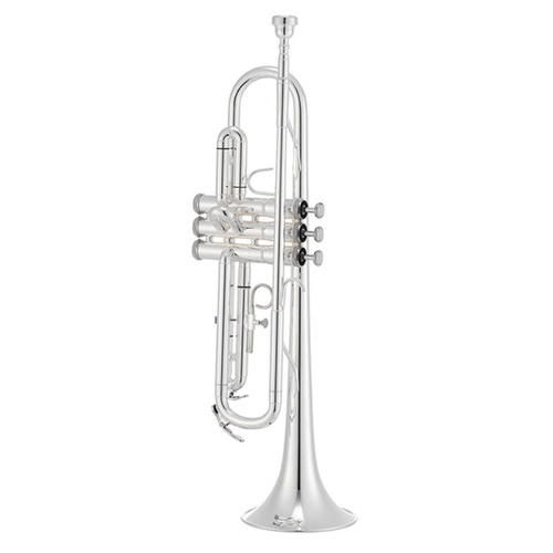 JUPITER JTR500S B Flat Trumpet Silver Plated Finish with Case