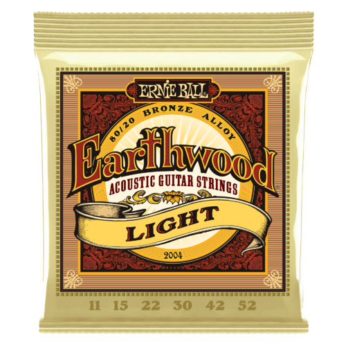 ERNIE BALL 2004 EARTHWOOD BRONZE Acoustic Guitar String Set 11-52 Light