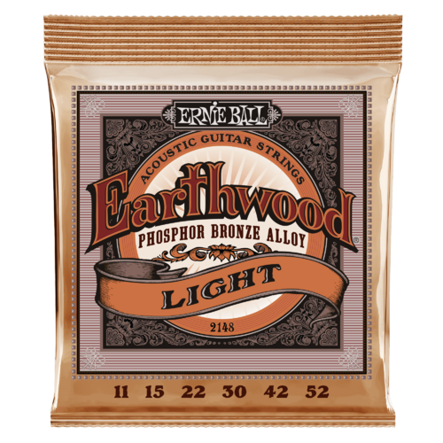 ERNIE BALL 2148 PHOSPHOR BRONZE Acoustic Guitar String Set 11-52 Light