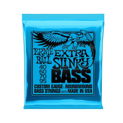 ERNIE BALL 2835 BASS GTR STRING SET 40/95 EXTRA SLINKY BLUE