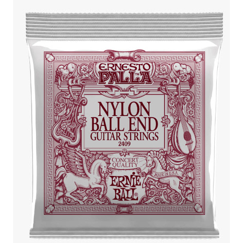 ERNIE BALL 2409 ERNESTO PALLA Classical Guitar String Set Nylon Black and Gold Ball End