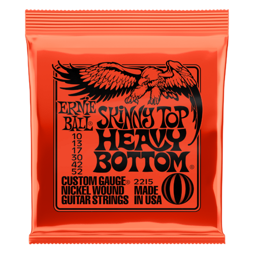 ERNIE BALL 2215 NICKEL WOUND Electric Guitar String Set 10-52 Skinny Top Heavy Bottom