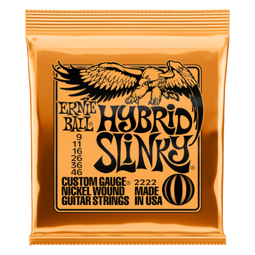 ERNIE BALL 2222 NICKEL WOUND Electric Guitar String Set 09-46 Hybrid Slinky