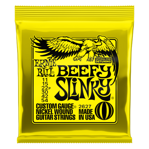 ERNIE BALL 2627 NICKEL WOUND Electric Guitar String Set 11-54 Beefy Slinky