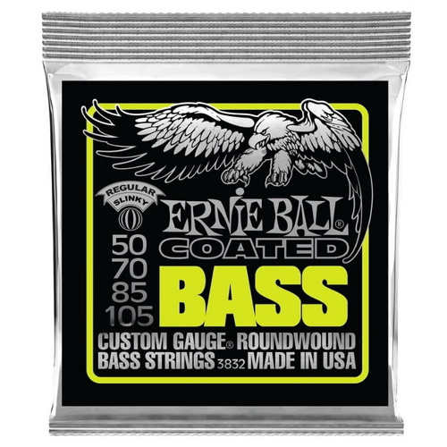 ERNIE BALL 3832 BASS GUITAR STRING SET 50/105 REGULAR SLINKY LIME