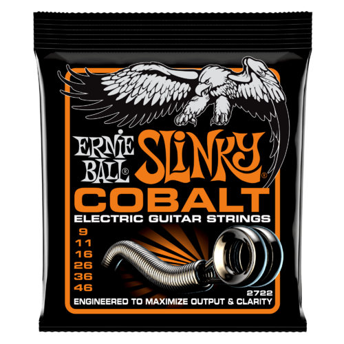 ERNIE BALL 2722 COBALT Electric Guitar String Set 09-46 Hybrid Slinky