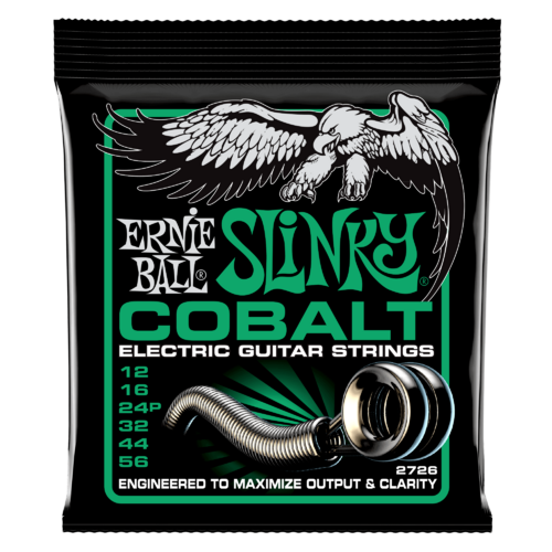 ERNIE BALL 2726 COBALT Electric Guitar String Set 12-56 Not Even Slinky