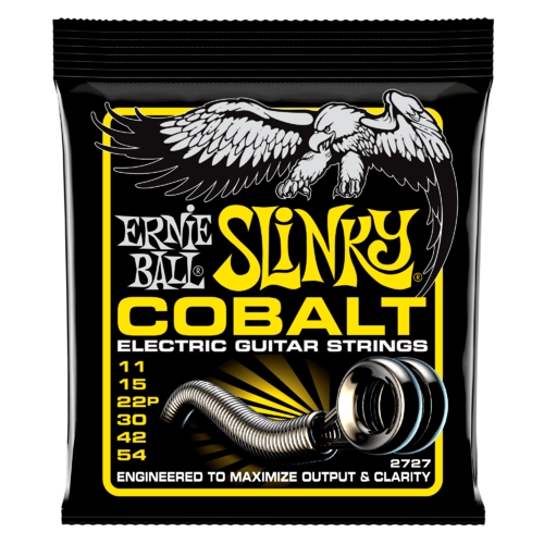 ERNIE BALL 2727 COBALT Electric Guitar String Set 11-54 Beefy Slinky