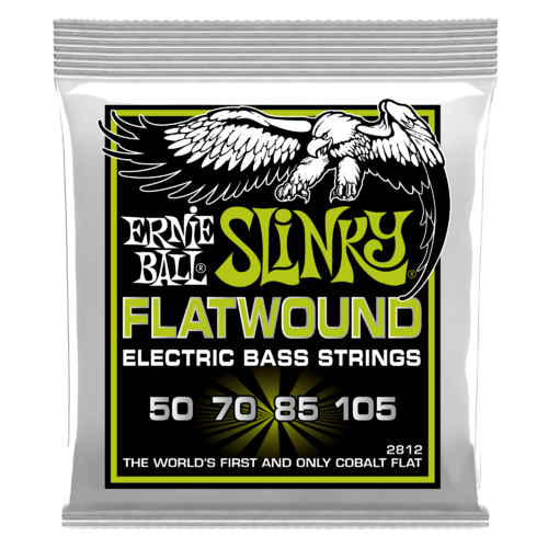 ERNIE BALL 2812 FLATWOUND Bass Guitar 4 String Set 50-105 Regular Slinky