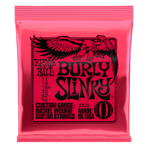 ERNIE BALL 2226 NICKEL WOUND Electric Guitar String Set 11-52 Burly Slinky