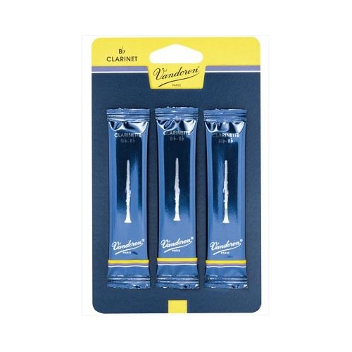 VANDOREN B Flat Clarinet Reed 1.5 3 Pack