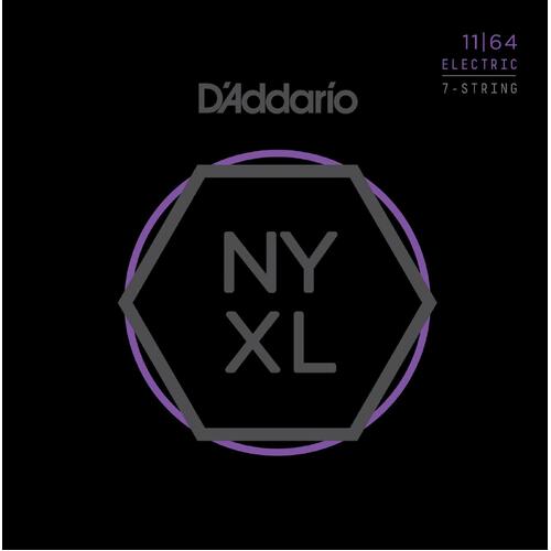 DADDARIO NYXL1164 Electric Guitar 7 String Set Nickel Wound Medium