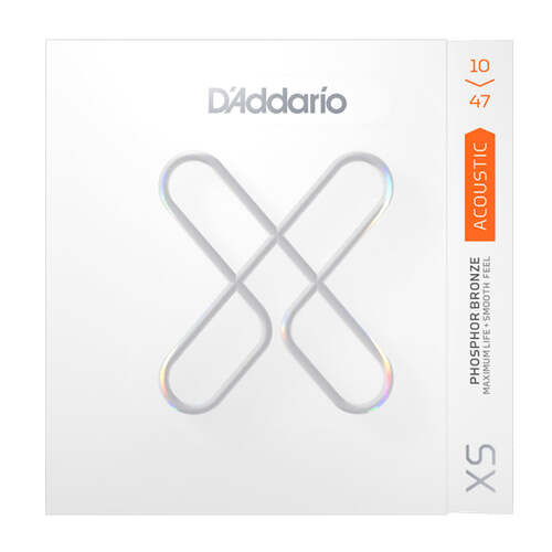 DADDARIO XSAPB1047 Acoustic Guitar String Set 10-47 XS Coating Phosphor Bronze Extra Light