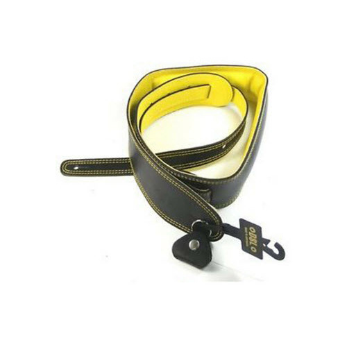 DSL 2.5 Inch Padded Garment Strap in Black with Yellow Stitch GEG25-15-10