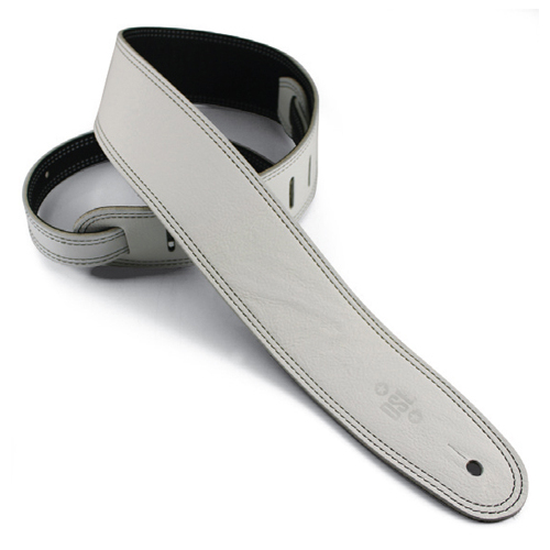 DSL 2.5 Inch Reversible Garment Strap in White with Black Stitch DS25BW