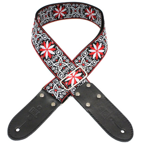 DSL2 Inch Jacquard Redangel Webbing Strap in Red and Black Weave JAC20-REDANGEL