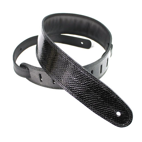DSL 2.5 Inch Padded Snakeskin Strap in Black SKG25-22-1