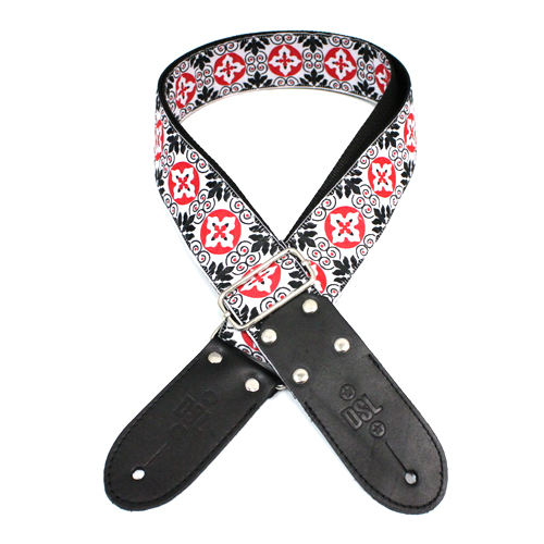 DSL 2 Inch Jacquard Weaving Strap in NOD Red JAC20-NOD-RED
