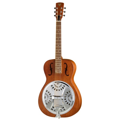 EPIPHONE DOBRO 6 String Hound Dog Acoustic/Electric Guitar with Round Neck in Vintage Brown