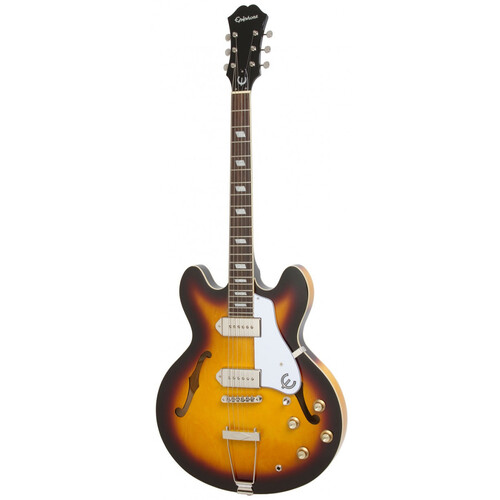 EPIPHONE CASINO 6 String Hollowbody Thin-Line Archtop Electric Guitar in Vintage Sunburst