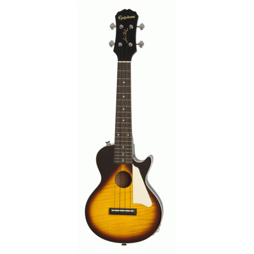 EPIPHONE LES PAUL Acoustic/Electric Ukulele with Cutaway in Vintage Sunburst