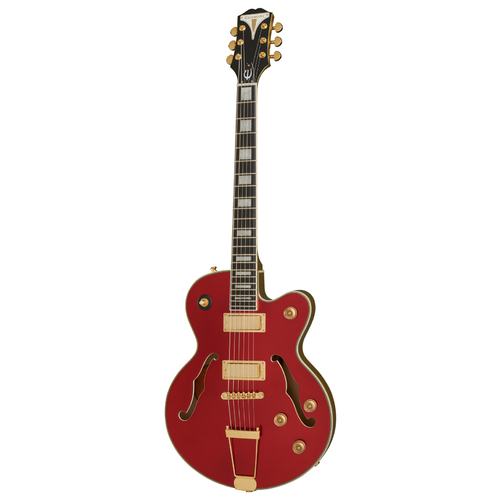 EPIPHONE UPTOWN KAT ES 6 String Electric Guitar with a Semi Hollowbody in Ruby Red Metallic