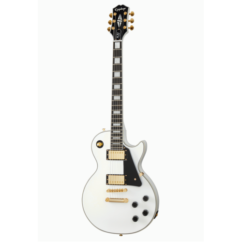 EPIPHONE LES PAUL CUSTOM 6 String Electric Guitar in Alpine White