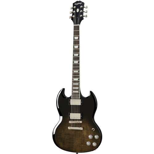 EPIPHONE SG 6 String Modern Figured Electric Guitar in Trans Black Fade
