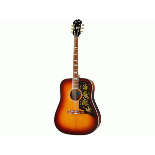 EPIPHONE MASTERBILT FRONTIER 6 String Acoustic/Electric Guitar in Ice Tea Aged Gloss
