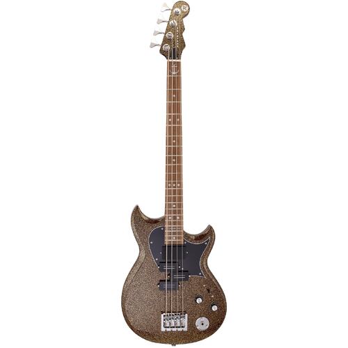 REVEREND MIKE WATT WATTPLOWER MARK II 4 String Bass Guitar with 3 Piece Korina Neck in Root Beer Sparkle